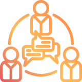 icon of group dialogue to represent group sppech and lanuage therapy in Northern Ireland